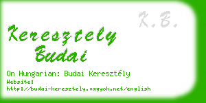 keresztely budai business card